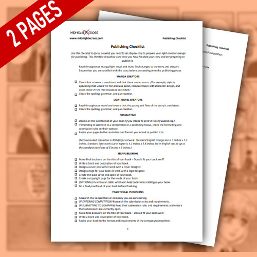 Publishing Checklist PDF For Manga, Comic, Or Light Novel Creators Publishing Checklist PDF For Manga, Comic, Or Light Novel Creators
