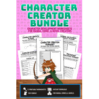 Character Creator Bundle: Printable Writing Worksheets Character Creator Bundle: Printable Writing Worksheets