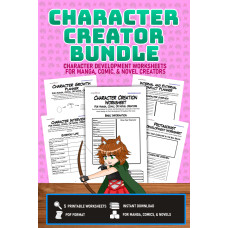 Character Creator Bundle: Printable Writing Worksheets