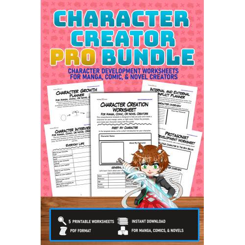 Character Creator PRO Bundle: Printable Writing Worksheets Character Creator PRO Bundle: Printable Writing Worksheets