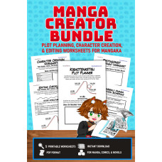 Manga Creator Bundle: Printable Writing Worksheets