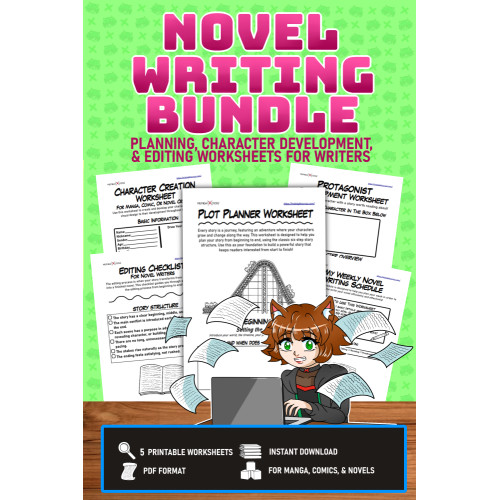 Novel Writing Bundle: Printable Writing Worksheets Novel Writing Bundle: Printable Writing Worksheets