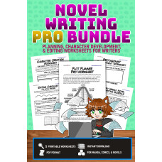 Novel Writing PRO Bundle: Printable Writing Worksheets