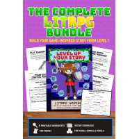 The Complete LitRPG Bundle: Printable Writing Worksheets