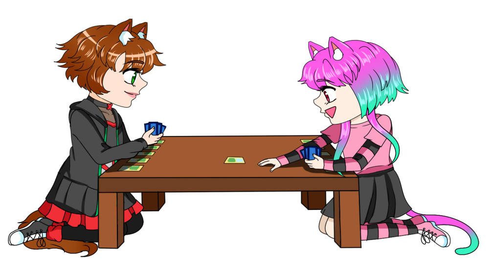 Midnight And Momo Playing Cards