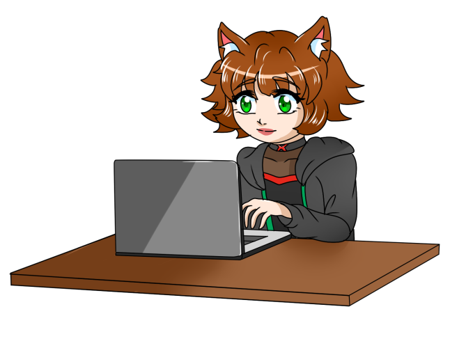 Midnight typing on computer