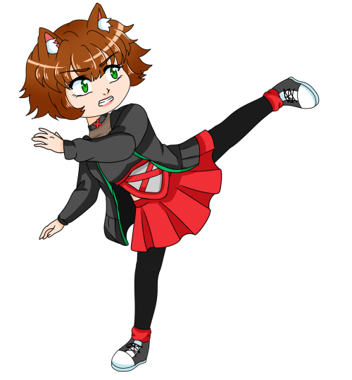 Midnight in fighting pose